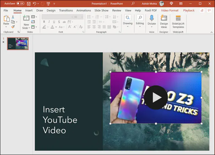 Как вставить видео с YouTube в слайд-шоу PowerPoint