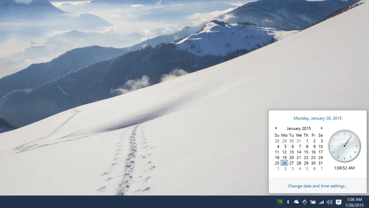 Как включить новый дизайн часов и календаря в предварительной технической версии Windows 10
