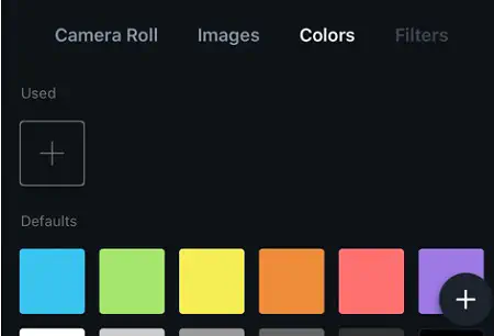 Как изменить цвет фона в приложении Unfold
