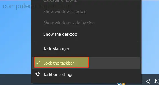 Как заблокировать панель задач Windows 10, чтобы ее нельзя было перемещать