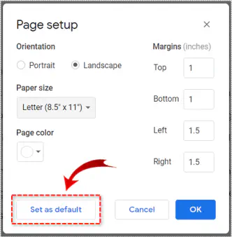 Как сделать Google Docs ландшафтным