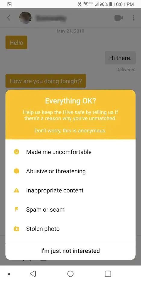 Как определить, что кто-то не выбрал вас на Bumble