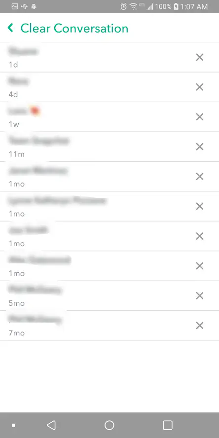 Как удалить все сохраненные сообщения в Snapchat за один раз
