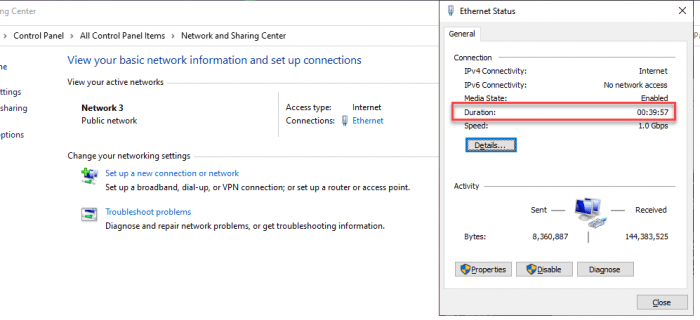 Как определить время работы системы Windows?