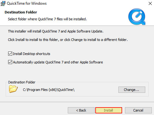 Как установить Quicktime 7 в Windows 10