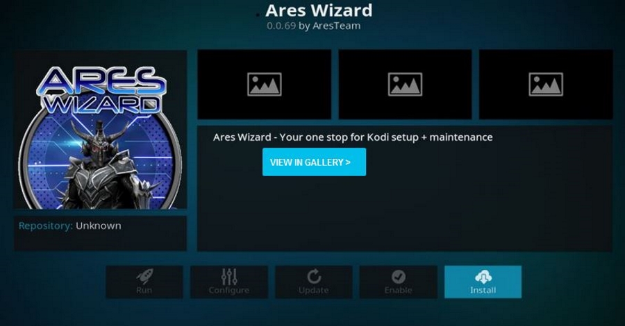 Как установить Ares Wizard на Kodi