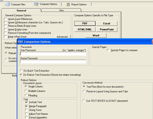 Сравнение Word, PowerPoint, Excel, XML, PDF с помощью Diff Doc