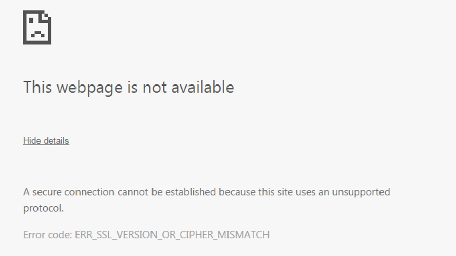 Connection closed mismatched mod. Err_SSL_Protocol_Error. Edge err_SSL. This webpage is not available. Err Chrome.