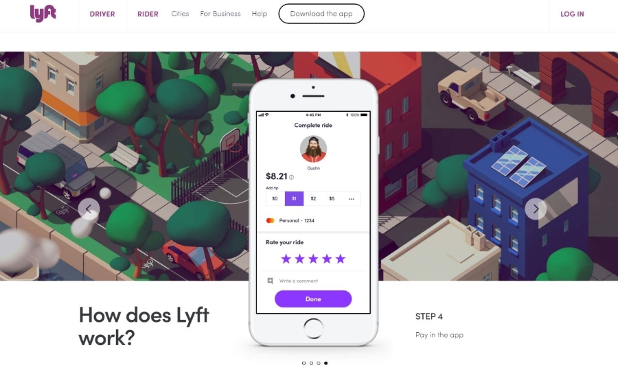 Как изменить местоположение в Lyft