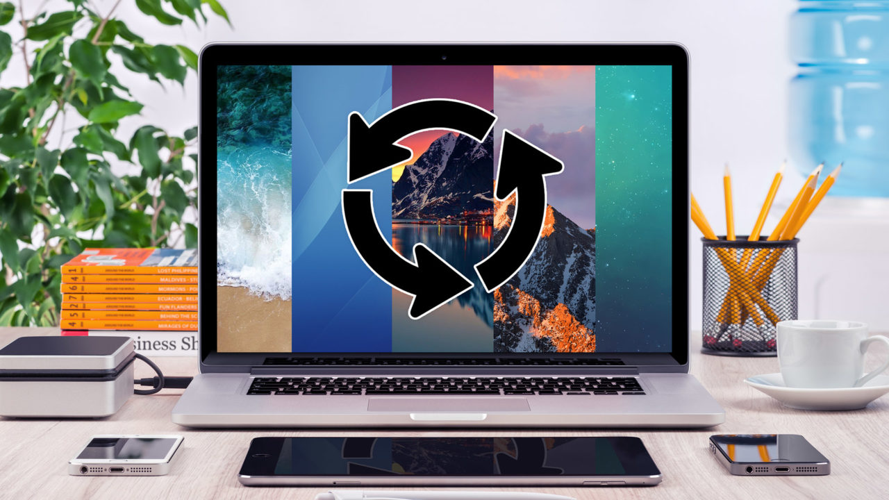 Как автоматически менять обои рабочего стола Macs