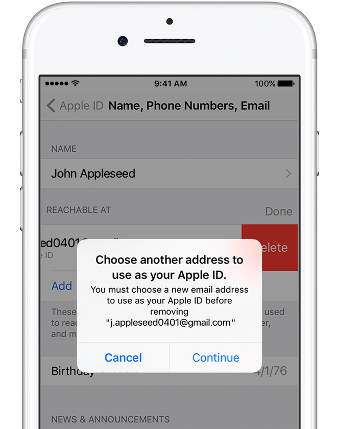Как изменить свой Apple ID