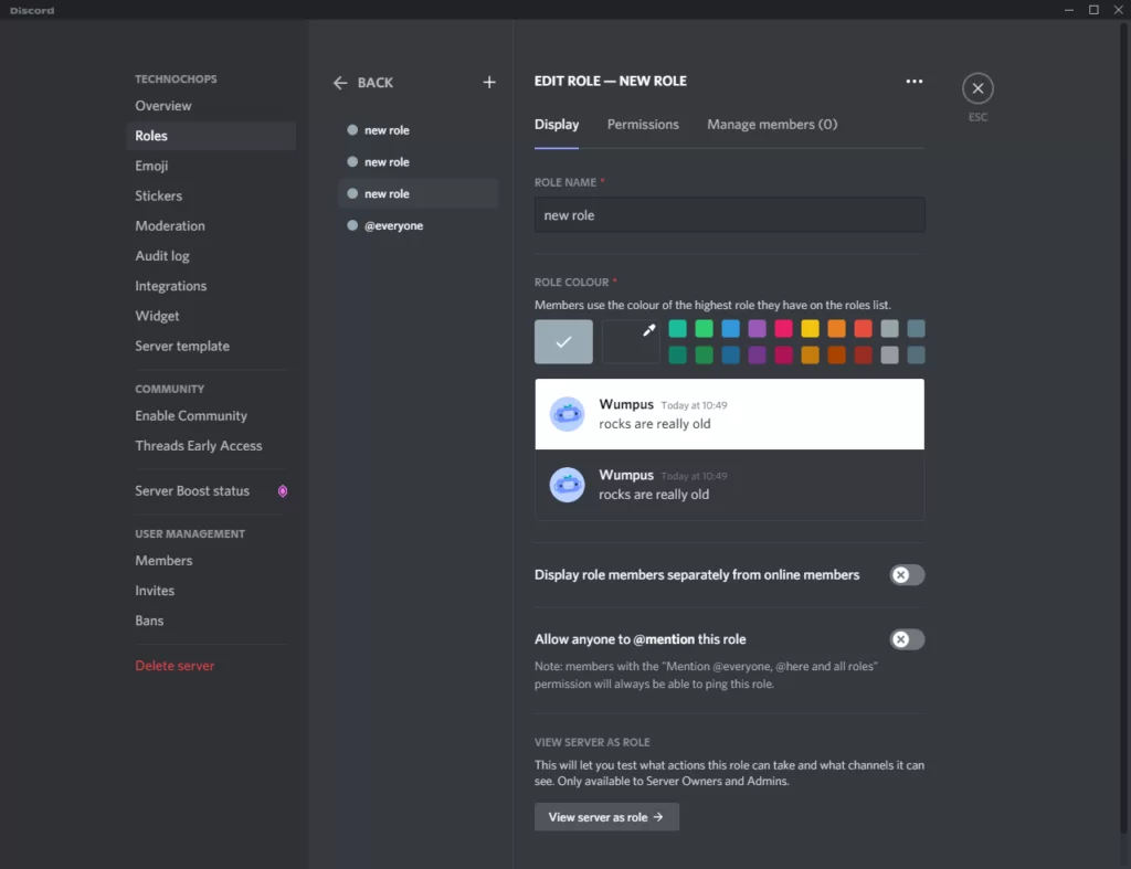 Как настроить сервер Discord?