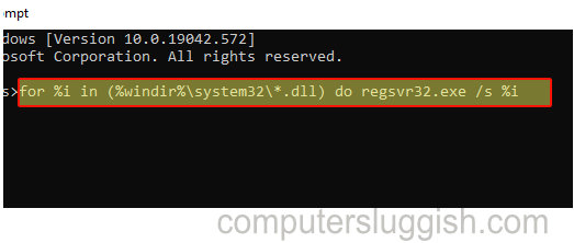Как перерегистрировать файлы .DLL в Windows 10