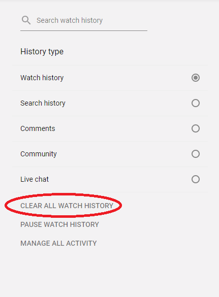 Как удалить историю YouTube с любого устройства