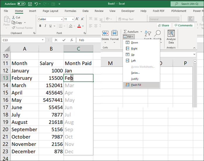 Как автоматически генерировать месяцы в Microsoft Office Excel